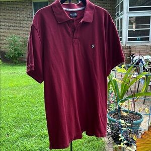 Volcom Men's Deep Red Polo Shirt